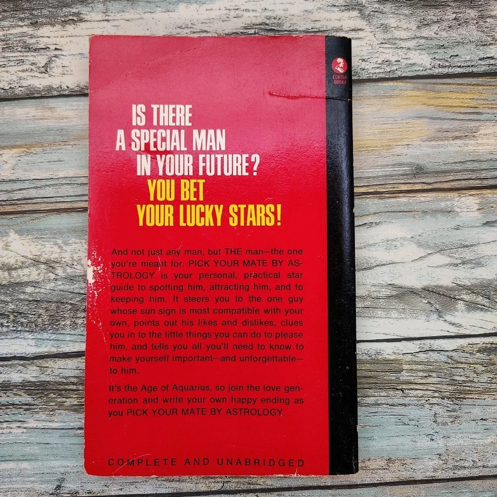 Pick Your Mate by‎ Astrology Pauline Messina 1970 Vintage Astrology PB HTF Rare